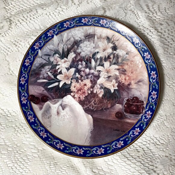 Lena Liu’s “Basket Bouquets” Plate by WS GEORGE - Flower Basket Scenes - Picture 5 of 12